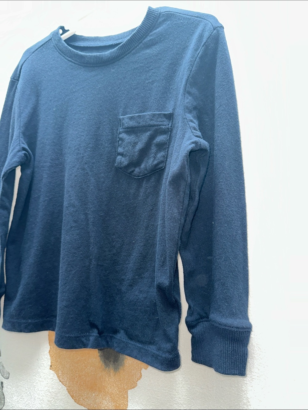 Old Navy Dark Blue Long Sleeve Crewneck Tee - Picture 5 of 6